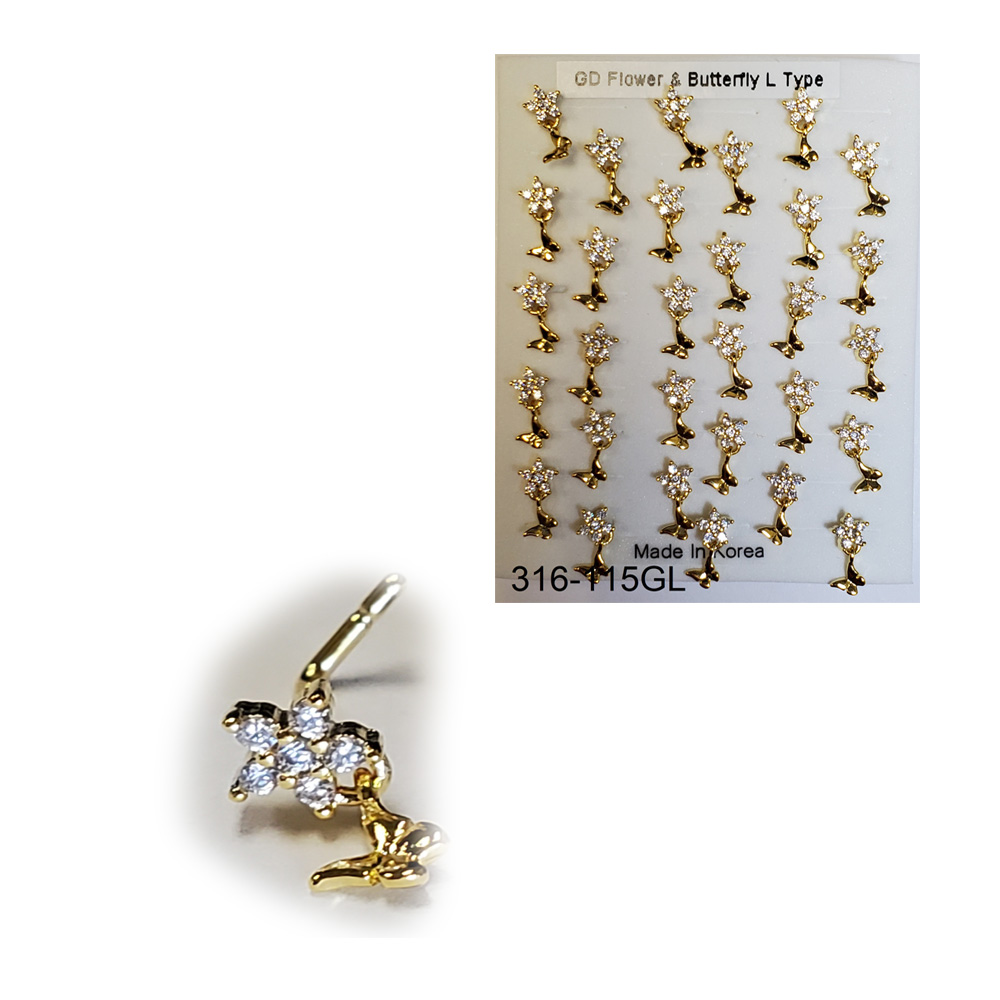 316-115 Gold L Type (30pcs/Pad) 316-115 Gold L Type (30pcs/Pad)