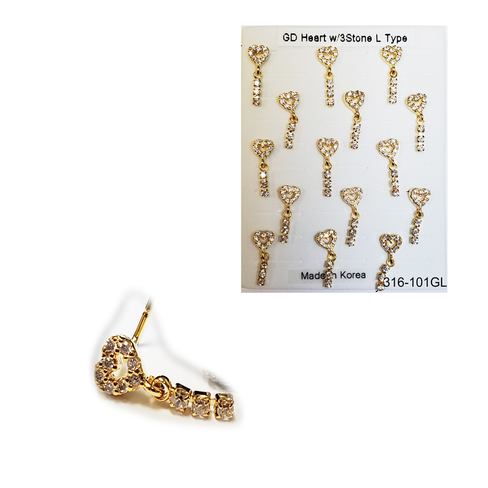 316-101 Gold L Type (15pcs/Pad) 316-101 Gold L Type (15pcs/Pad)