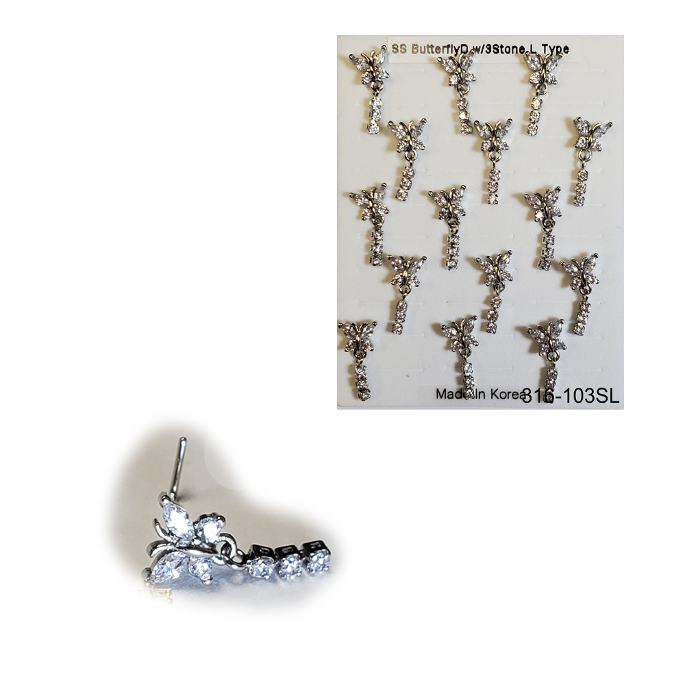 316-103 Silver L Type (15pcs/Pad) 316-103 Silver L Type (15pcs/Pad)