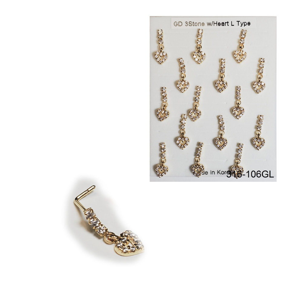 316-106 Gold L Type (15pcs/Pad) 316-106 Gold L Type (15pcs/Pad)