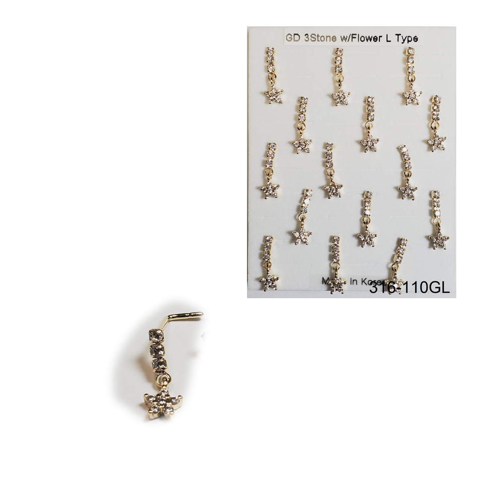 316-110 Gold L Type (15pcs/Pad) 316-110 Gold L Type (15pcs/Pad)