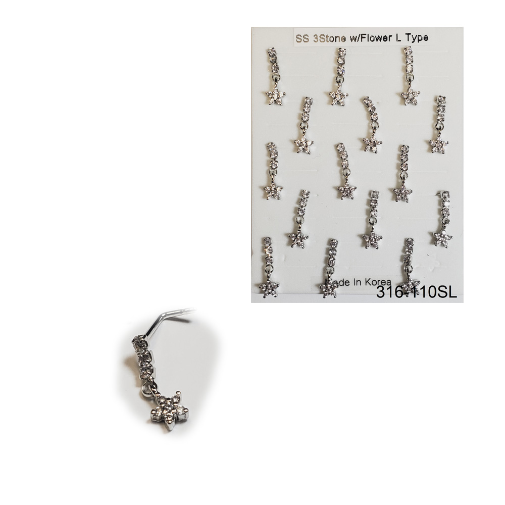 316-110 Silver L Type (15pcs/Pad) 316-110 Silver L Type (15pcs/Pad)