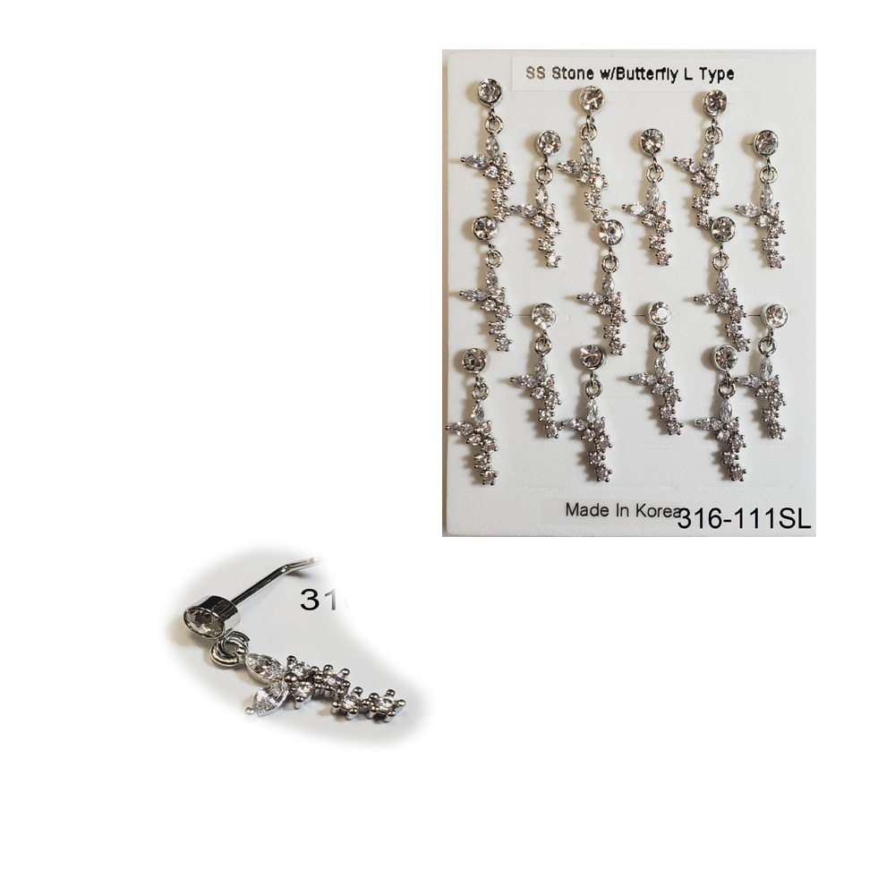 316-111 Silver L Type (15pcs/Pad) 316-111 Silver L Type (15pcs/Pad)