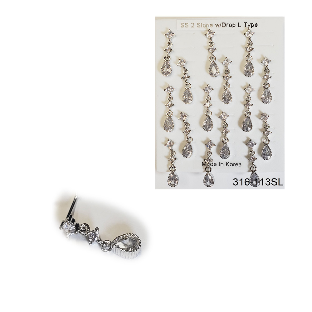 316-113 Silver L Type (15pcs/Pad) 316-113 Silver L Type (15pcs/Pad)