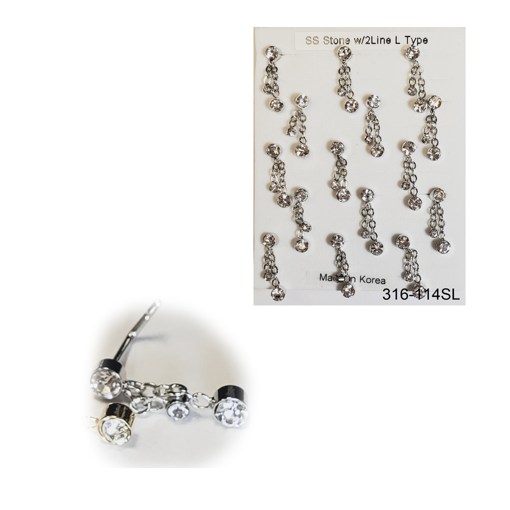 316-114 Silver L Type (15pcs/Pad) 316-114 Silver L Type (15pcs/Pad)