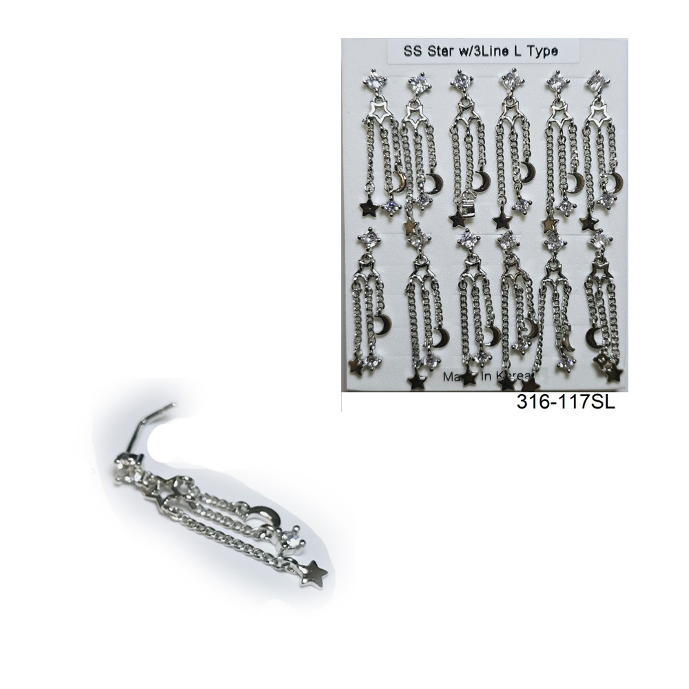 316-117 Silver L Type (12pcs/Pad) 316-117 Silver L Type (12pcs/Pad)