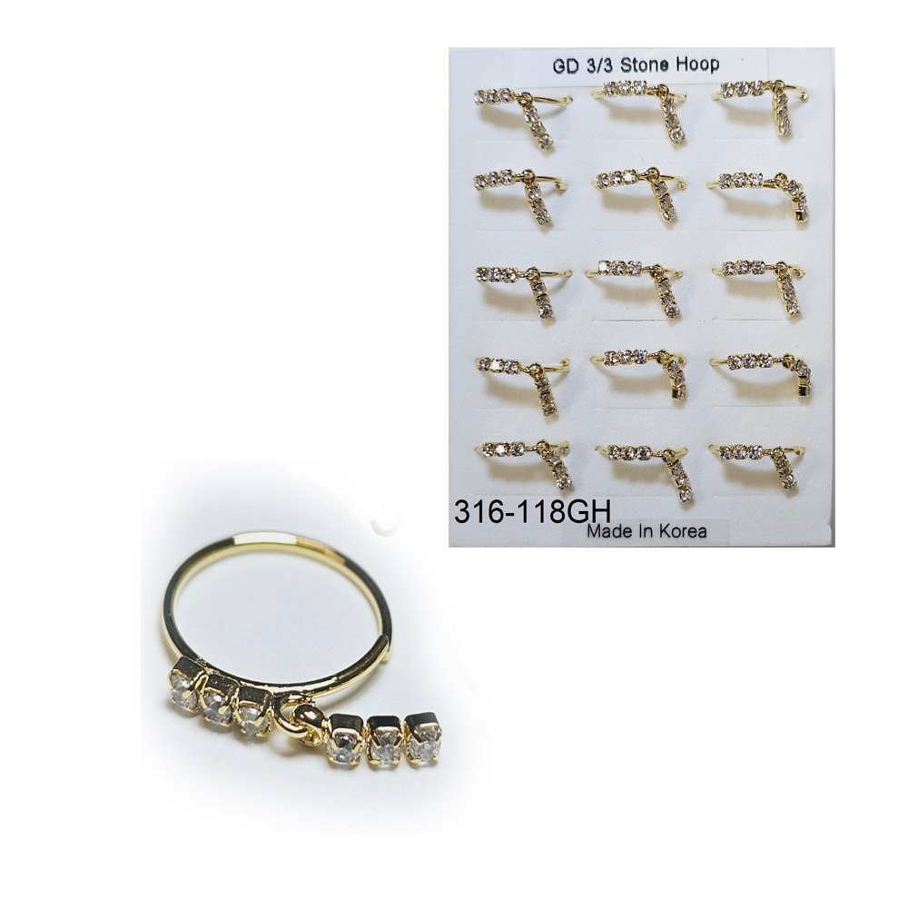 316-118 Gold Hoop (12pcs/Pad) 316-118 Gold Hoop (12pcs/Pad)
