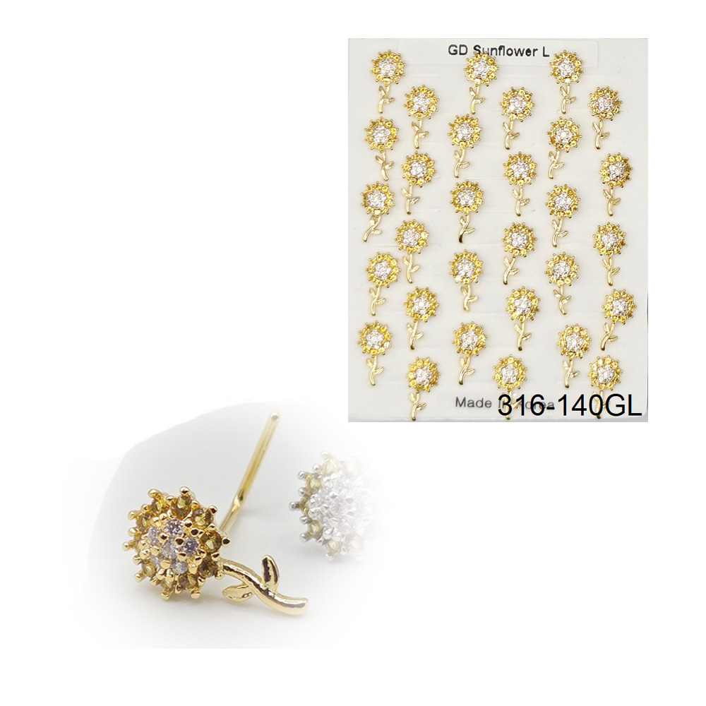 316-140 Gold L Type (30pcs/Pad)