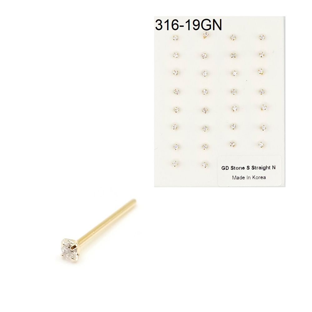 316-19 Gold Straight (30pcs/Pad) 316-19 Gold Straight (30pcs/Pad)