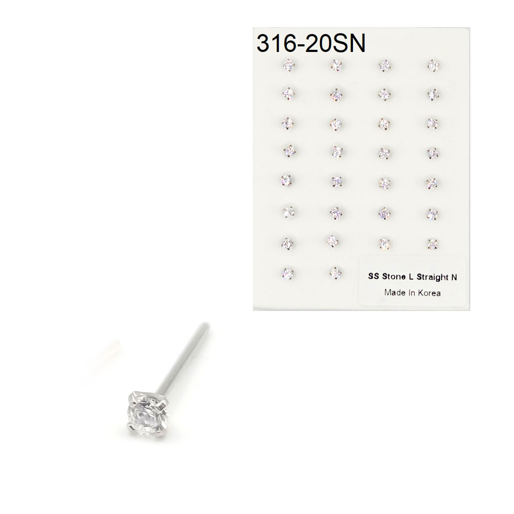 316-20 Silver Straight (30pcs/Pad) 316-20 Silver Straight (30pcs/Pad)