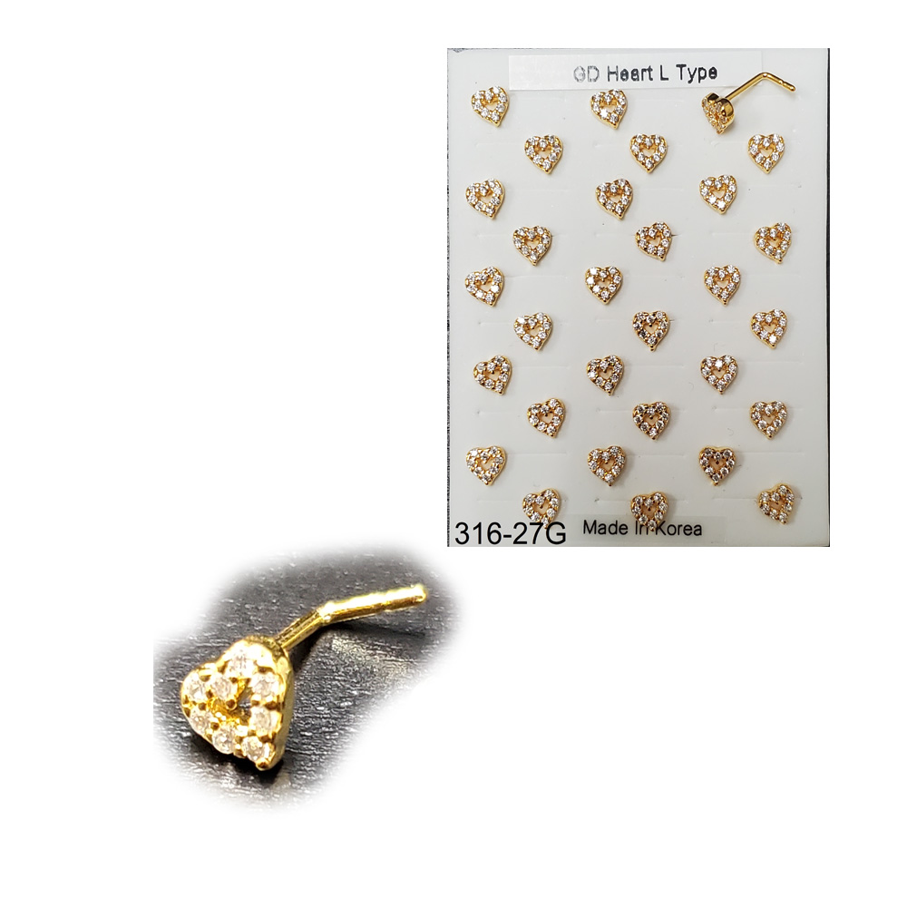 316-27 Gold L Type (30pcs/Pad)