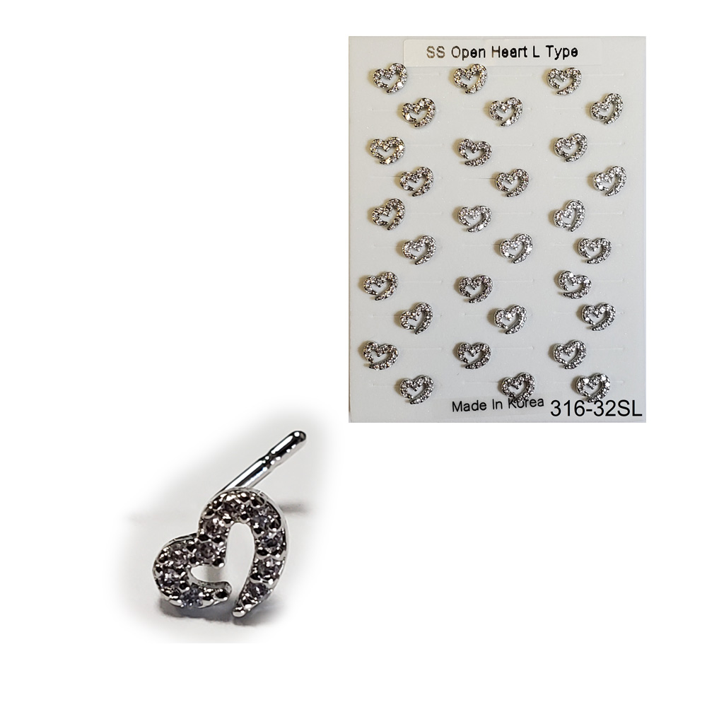 316-32 Silver L Type (30pcs/Pad)