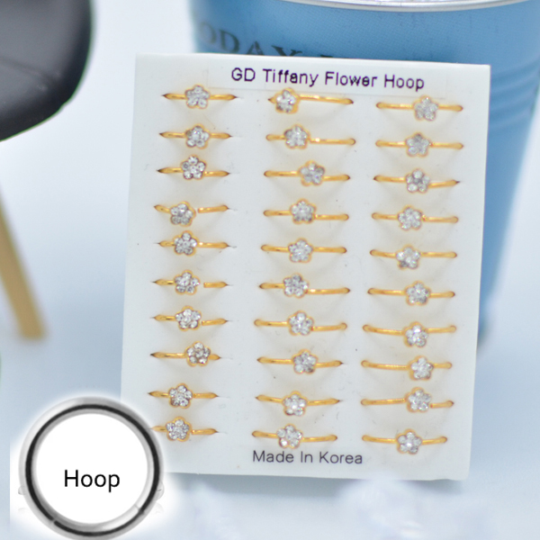 316-34 Gold Hoop (30pcs/Pad)