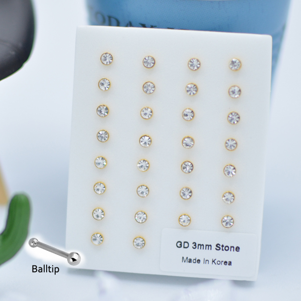 316-38 Gold Ball Tip (30pcs/Pad)