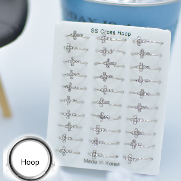 316-41 Silver Hoop (30pcs/Pad)