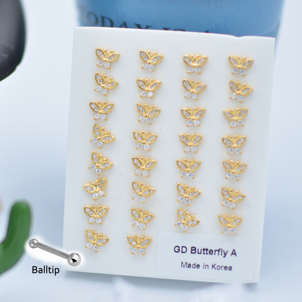 316-42 Gold Ball Tip (30pcs/Pad)