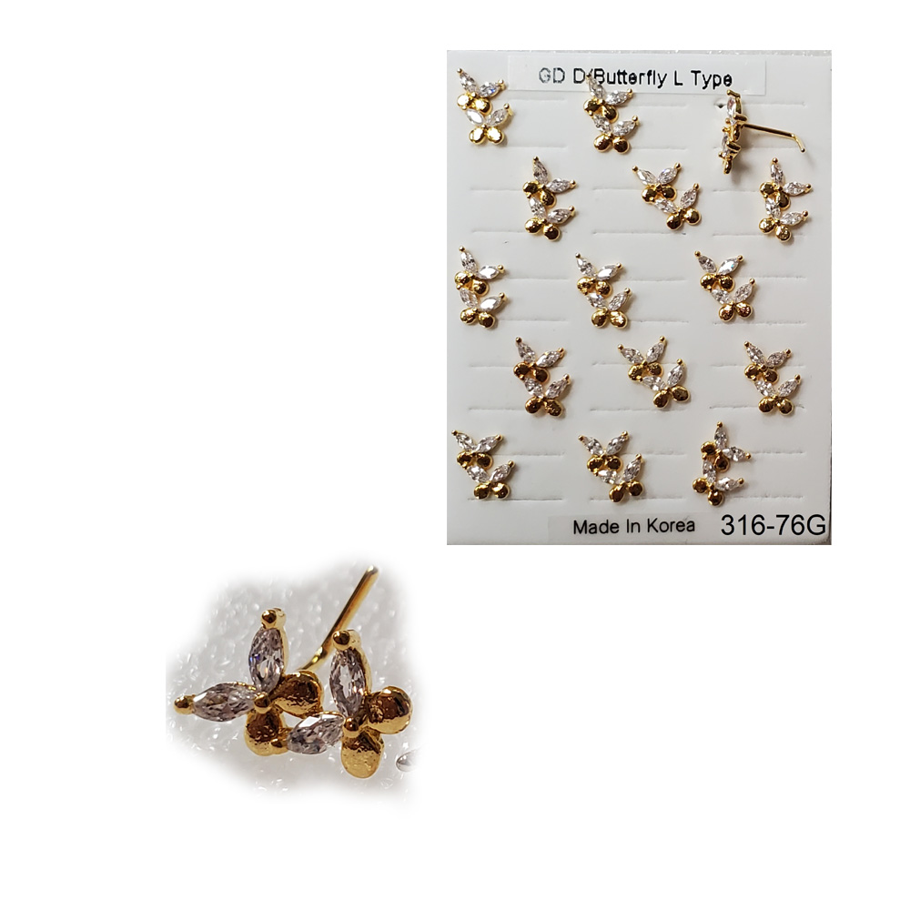 316-76 Gold L Type (15pcs/Pad)