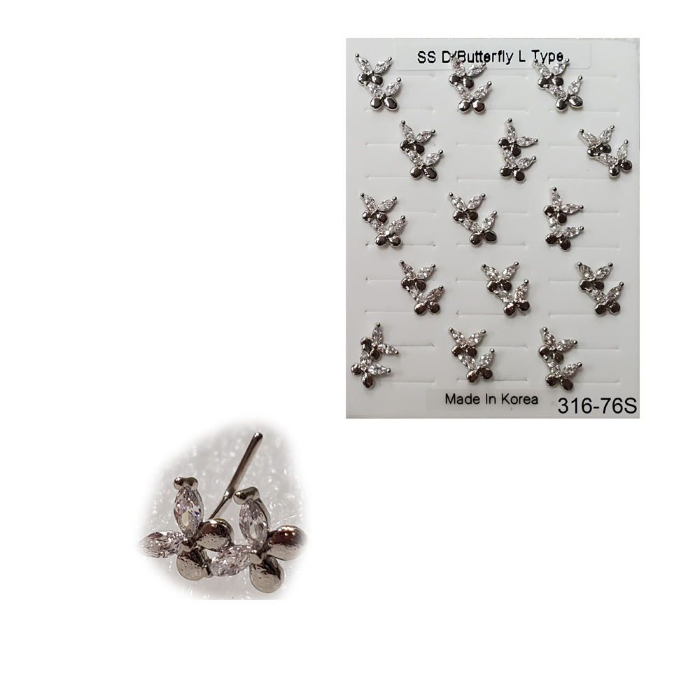 316-76 Silver L Type (15pcs/Pad)