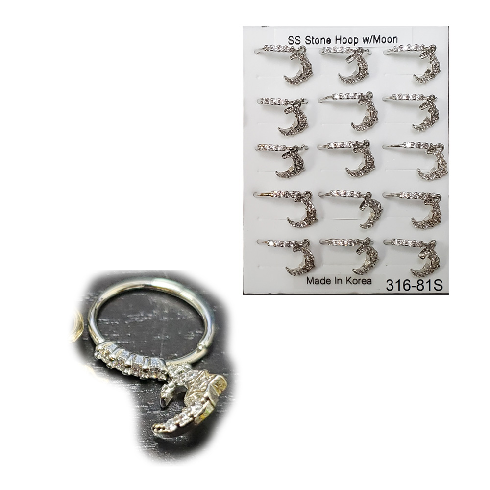 316-81 Silver Hoop (15pcs/Pad) 316-81 Silver Hoop (15pcs/Pad)