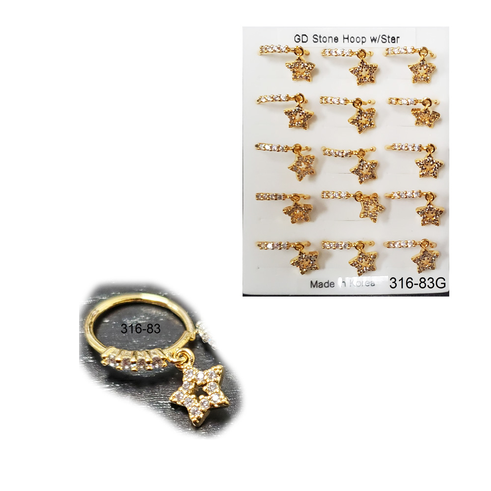 316-83 Gold Hoop (15pcs/Pad) 316-83 Gold Hoop (15pcs/Pad)