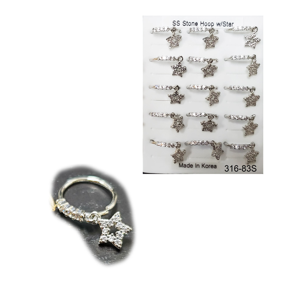 316-83 Silver Hoop (15pcs/Pad) 316-83 Silver Hoop (15pcs/Pad)