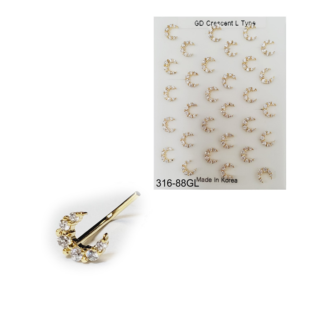 316-88 Gold L Type (30pcs/Pad)