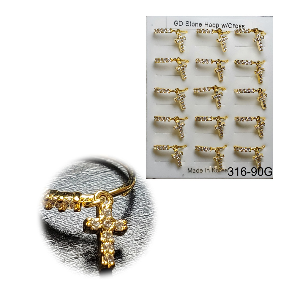 316-90 Gold Hoop (15pcs/Pad) 316-90 Gold Hoop (15pcs/Pad)