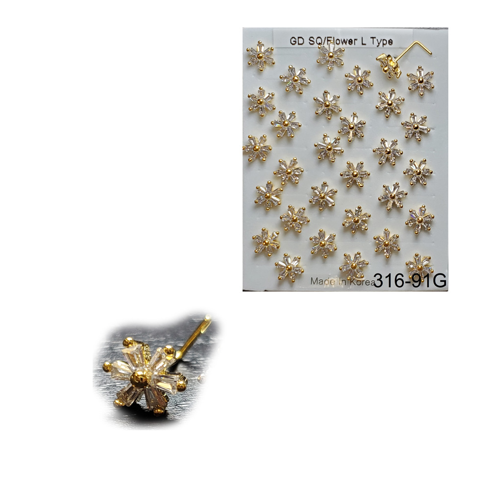 316-91 Gold L Type (30pcs/Pad)