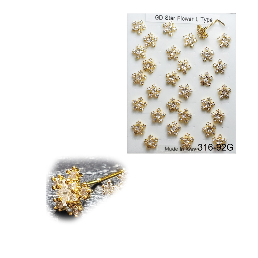 316-92 Gold L Type (30pcs/Pad)
