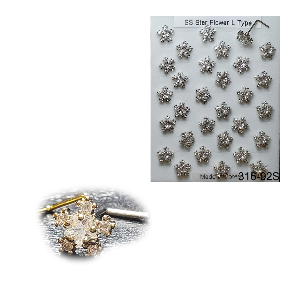 316-92 Silver L Type (30pcs/Pad)