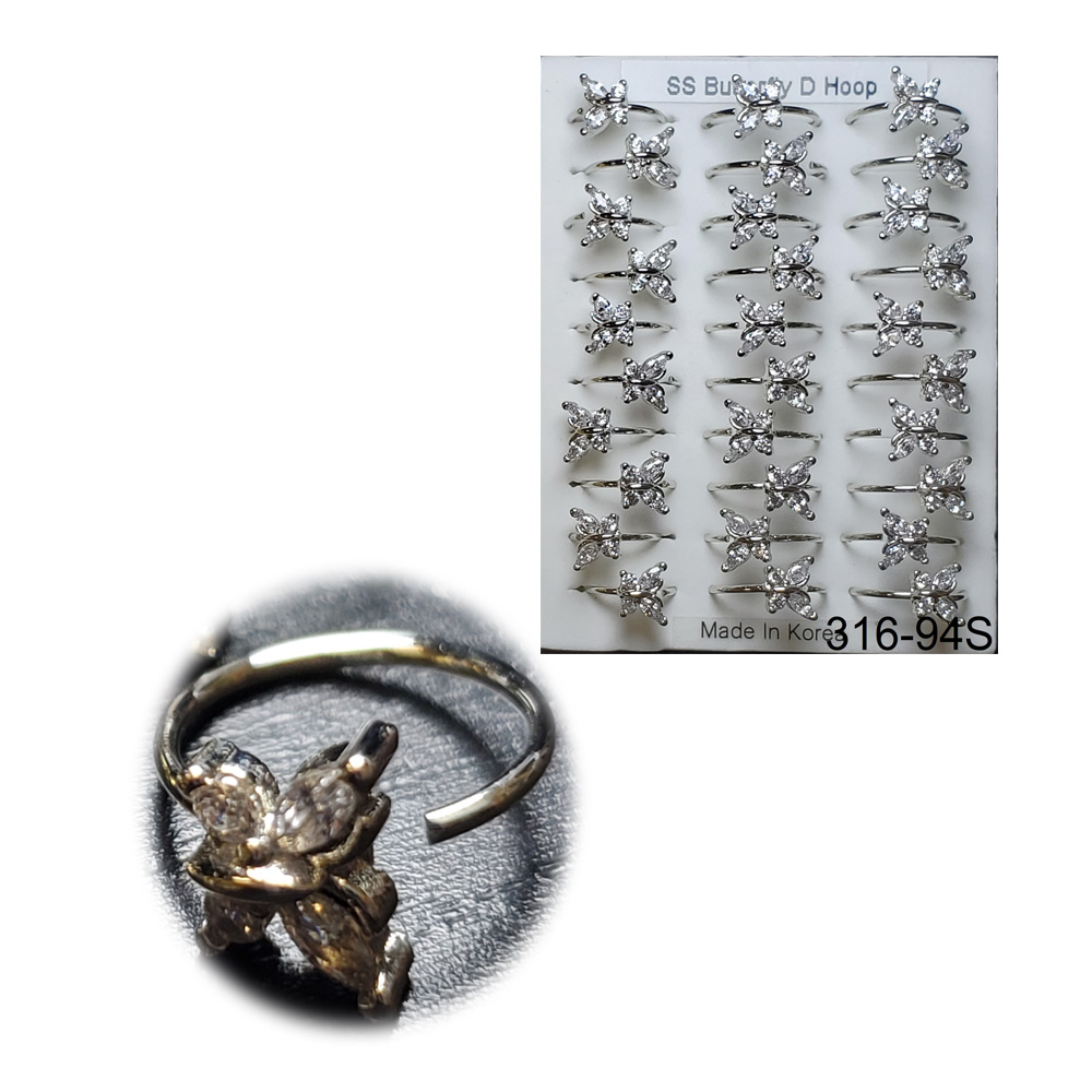 316-94 Silver Hoop (30pcs/Pad) 316-94 Silver Hoop (30pcs/Pad)