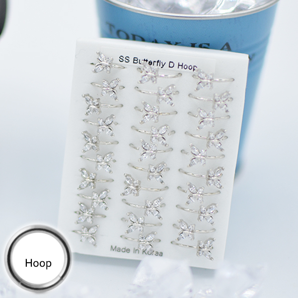 316-94 Silver Hoop (30pcs/Pad)