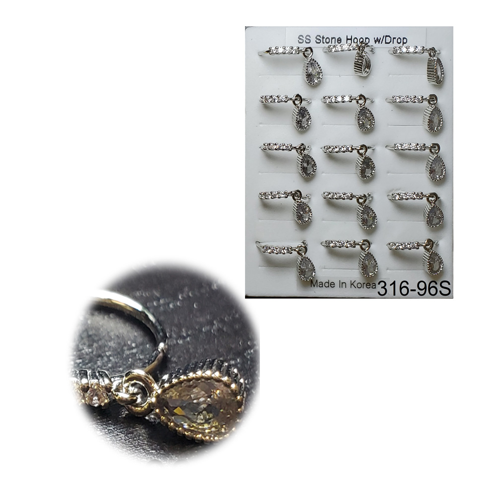 316-96 Silver Hoop (15pcs/Pad) 316-96 Silver Hoop (15pcs/Pad)