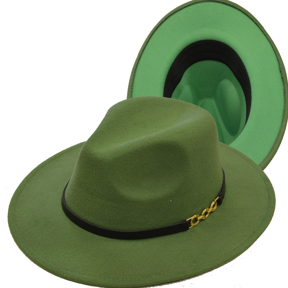 1799 Green and Green Bottom Fedora 1799 Green and Green Bottom Fedora